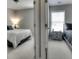 Spacious bedroom with two twin beds and a shared bathroom at 1798 Willow Branch Nw Ln # F, Kennesaw, GA 30152