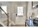 Entryway with hardwood floors and staircase at 1798 Willow Branch Nw Ln # F, Kennesaw, GA 30152