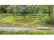 Serene pond with lush greenery and a small boat at 268 Arnold Mill Rd, Woodstock, GA 30188