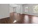 Hardwood floor living room with access to the foyer at 906 Fox Croft Pl, Canton, GA 30114