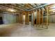 Unfinished basement with exposed framing at 906 Fox Croft Pl, Canton, GA 30114