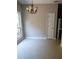 Breakfast area with tile flooring and a chandelier at 7025 Fletcher Dr, Winston, GA 30187
