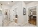 Elegant bathroom with walk-in shower, toilet, and double vanity at 3378 Chosen Blvd, Snellville, GA 30078