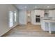 Kitchen nook with access to backyard and bathroom at 25 Homesite Cooper E Cv, Fayetteville, GA 30215