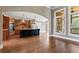 Eat-in kitchen with island, stainless steel appliances, and custom cabinetry at 309 Marbella Way, Mcdonough, GA 30252