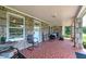 Spacious front porch with stone details at 3112 Highway 155 N, Mcdonough, GA 30252