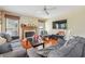 Gathering room with hardwood floors, fireplace and plenty of natural light at 9334 Woodsboro Ct, Jonesboro, GA 30236