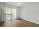 Bright dining area with sliding glass doors to patio at 6584 Sleepy Hollow Ln, Morrow, GA 30260