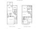 Two-story floorplan with four bedrooms, two-car garage, and media room at 615 Skytop Dr, Cumming, GA 30040