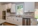 Modern kitchen with white cabinets, granite countertops and stainless steel appliances at 200 Etris Grove Ct, Roswell, GA 30075