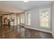 Hardwood floor breakfast area with view into kitchen at 200 Etris Grove Ct, Roswell, GA 30075