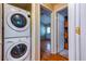 Laundry closet with stackable washer and dryer at 1515 Stone Gate Se Ln, Atlanta, GA 30317