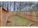 Fenced backyard with grassy area and wooden deck access at 975 Welch Sw St, Atlanta, GA 30310