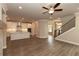 Spacious living room with hardwood floors and fireplace at 821 Dodd Trl, Buford, GA 30518