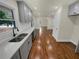 Modern kitchen with gray cabinets and quartz countertops at 1955 S Columbia Pl, Decatur, GA 30032