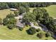 Aerial view of home, barns and large property at 1170 Lowell Rd, Carrollton, GA 30116