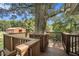 Wooden deck overlooking a large tree and pasture at 1170 Lowell Rd, Carrollton, GA 30116
