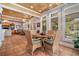 Casual dining area with wicker chairs and access to outdoor views at 1170 Lowell Rd, Carrollton, GA 30116