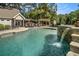Large, inviting pool with a stone waterfall feature at 1170 Lowell Rd, Carrollton, GA 30116