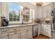 Well-equipped kitchen with granite counters and farmhouse sink at 1170 Lowell Rd, Carrollton, GA 30116