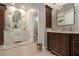 Elegant bathroom with double vanity and large mirror at 1170 Lowell Rd, Carrollton, GA 30116