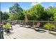 Relaxing deck overlooking a wooded area, perfect for outdoor entertaining at 4550 Fernbrook Pl, Cumming, GA 30040
