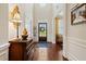Bright and spacious entryway with hardwood floors and high ceilings at 4550 Fernbrook Pl, Cumming, GA 30040