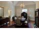 Formal dining room with hardwood floors and chandelier at 490 Hill Se St, Atlanta, GA 30312