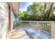 Wooden deck with backyard view and trees at 1669 Freedom Vly, Decatur, GA 30032
