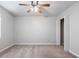 Bedroom with ceiling fan and carpet flooring and double-door closet at 3274 Forette Ln, Lithonia, GA 30038