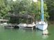 Private boat dock with lift and floating platform at 5775 Lakeshore Dr, Buford, GA 30518