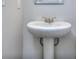 Small bathroom with pedestal sink and updated fixtures at 6186 Ripple Way # 84, South Fulton, GA 30349