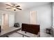 Spacious bedroom with ceiling fan and ample closet space at 3511 Lakeview Crk, Lithonia, GA 30038