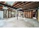Unfinished basement with high ceilings and potential for customization at 700 Symphony Nw Ln, Atlanta, GA 30318