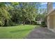 Large backyard with grassy area and patio at 3216 Guynelle Dr, Marietta, GA 30066