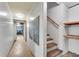 Unfinished basement with storage shelving and a staircase at 3216 Guynelle Dr, Marietta, GA 30066