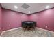 Finished basement dining area with corner booth seating at 403 Pebblebrooke Ln, Canton, GA 30115