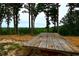 Picnic table and mountain view from the backyard at 1625 Brushy Mountain Rd, Rockmart, GA 30153