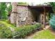 Rustic stone house with a covered porch and landscaped yard at 1625 Brushy Mountain Rd, Rockmart, GA 30153