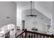 Upstairs view of living room with hardwood floors at 200 Pine Trl, Dallas, GA 30157