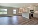 Open kitchen with island and stainless steel appliances at 111 Sunflower Ne Cir, Cartersville, GA 30121
