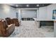 State-of-the-art home theater with leather seating and a wet bar at 3135 Juhan Rd, Stone Mountain, GA 30087