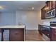 Modern kitchen with granite countertops and stainless steel appliances at 6194 Ripple Way # 86, South Fulton, GA 30349