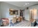 Charming dining area with kitchen pass-through and wood table at 217 Maple Nw St, Atlanta, GA 30314