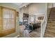 Living room with fireplace, TV, and staircase at 217 Maple Nw St, Atlanta, GA 30314