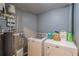 Laundry room with washer, dryer and ample storage at 217 Maple Nw St, Atlanta, GA 30314