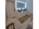 Spa-like bathroom with double vanity, soaking tub, and frameless shower at 727 Cascade Sw Ave, Atlanta, GA 30310
