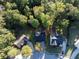 Aerial view showcasing a quiet residential neighborhood at 994 Rolling Forest Ln, Lilburn, GA 30047