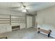 Bedroom with built-in shelving and seating at 2000 Shadwell Way, Lawrenceville, GA 30043