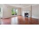 Living room with hardwood floors and fireplace at 4029 Riverside Pkwy, Decatur, GA 30034